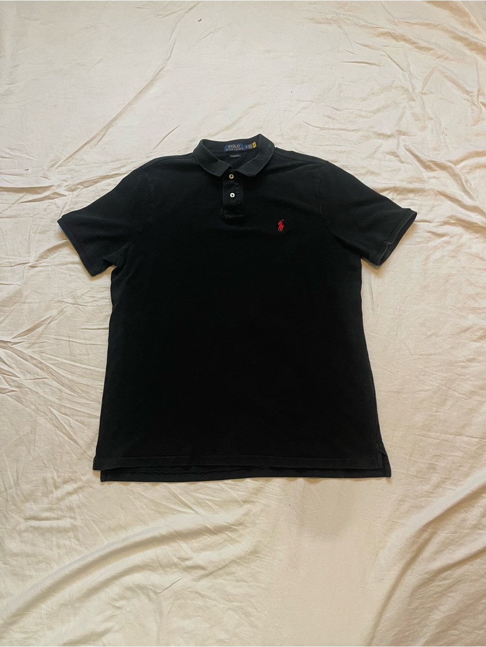 Polo by Ralph Lauren Black Polo with Red Pony Logo